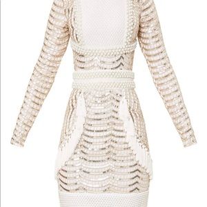 Lace Dress with Tassel Detail